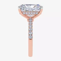 (F-G /Vs2-Si1) Womens 2 1/4 CT. T.W. Lab Grown White Diamond 14K Gold Rectangular Side Stone Engagement Ring