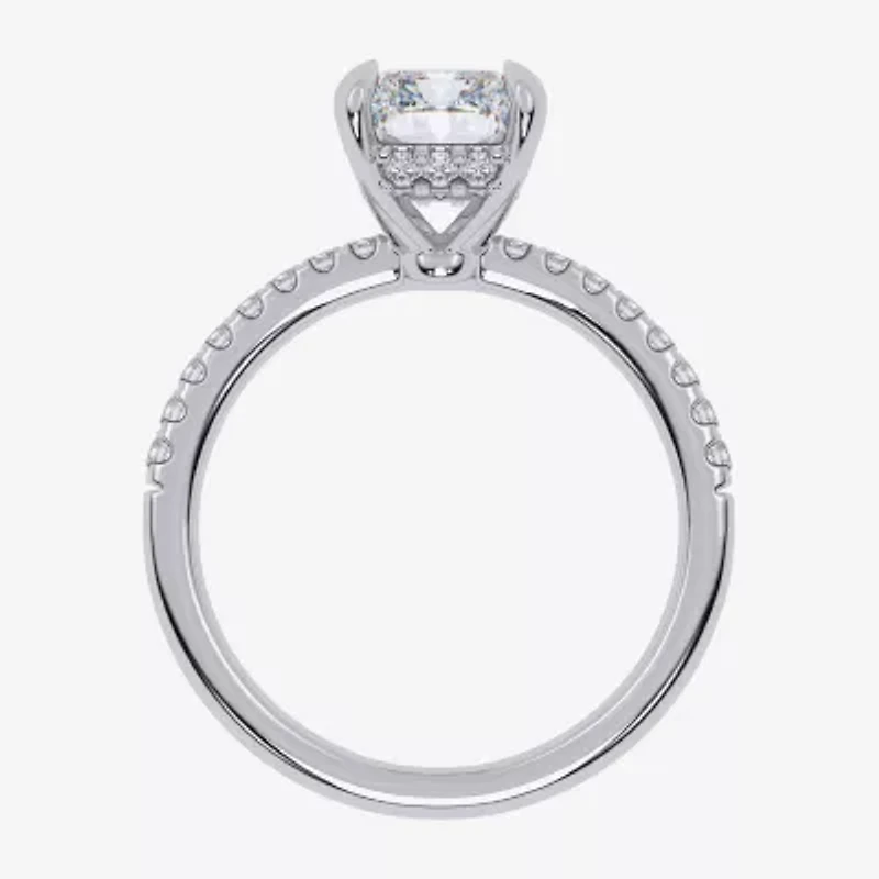 F-G /Vs2-Si1) Womens 1/2 Ct. T.W. Lab Grown White Diamond 14K Gold Side Stone Engagement Ring