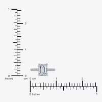 F-G /Vs2-Si1) Womens 1/2 Ct. T.W. Lab Grown White Diamond 14K Gold Side Stone Engagement Ring