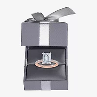 (F-G /Vs2-Si1) Womens 2 1/4 CT. T.W. Lab Grown White Diamond 14K Gold Side Stone Engagement Ring