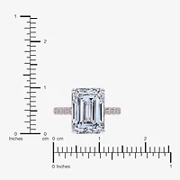 (F-G /Vs2-Si1) Womens 10 1/2 Ct. T.W. Lab Grown White Diamond 14K Gold Side Stone Engagement Ring