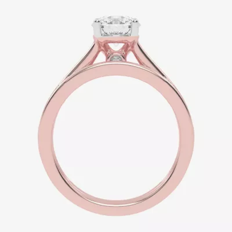 (F-G /Vs2-Si1) Womens 3 1/2 CT. T.W Lab Grown White Diamond 10K Gold Round Side Stone Bridal Set