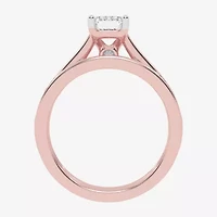 (F-G /Vs2-Si1) Womens 5 1/2 CT. T.W. Lab Grown White Diamond 10K Gold Side Stone Bridal Set