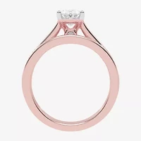 (F-G /Vs2-Si1) Womens 3 1/2 CT. T.W Lab Grown White Diamond 10K Gold Oval Side Stone Bridal Set