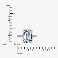 (F-G /Vs2-Si1) Womens 8 1/2 Ct. T.W. Lab Grown White Diamond 14K Gold Side Stone Engagement Ring