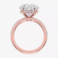 F-G /Vs2-Si1) Womens 1/2 Ct. T.W. Lab Grown White Diamond 14K Gold Round Side Stone Engagement Ring