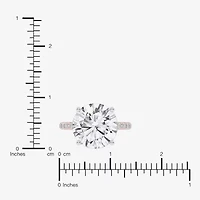 F-G /Vs2-Si1) Womens 1/2 Ct. T.W. Lab Grown White Diamond 14K Gold Round Side Stone Engagement Ring