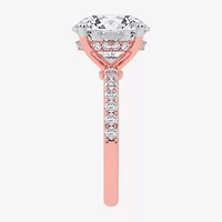 F-G /Vs2-Si1) Womens 1/2 Ct. T.W. Lab Grown White Diamond 14K Gold Round Side Stone Engagement Ring