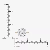 (F-G /Vs2-Si1) Womens 8 1/2 Ct. T.W. Lab Grown White Diamond 14K Gold Round Side Stone Engagement Ring