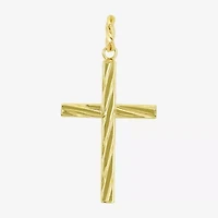 Cross Mens 10K Gold Cross Pendant