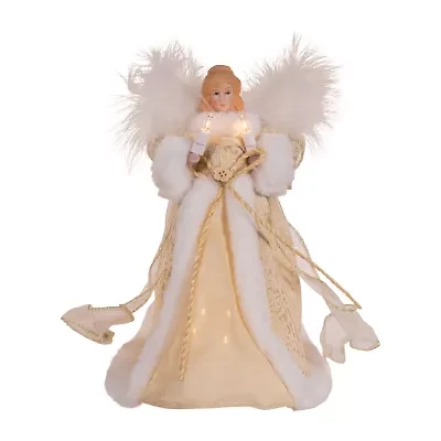 Kurt Adler 10" 10-Light Natural Angel Indoor Tree Skirt