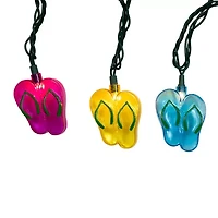 Kurt Adler 12' 10-Light Flip-Flops String Lights
