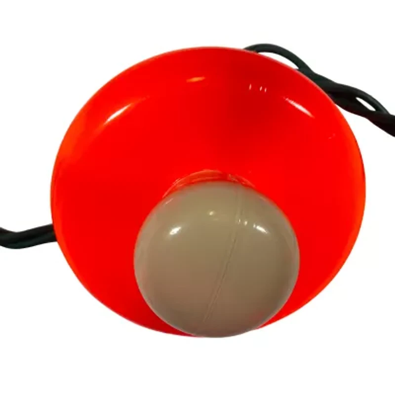 Kurt Adler 12' 10-Light Mushroom With Green Wire String Lights