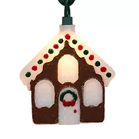 Kurt Adler 10-Light Gingerbread House String Lights