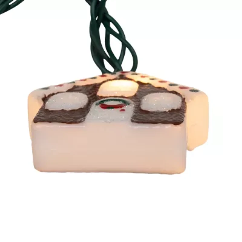 Kurt Adler 10-Light Gingerbread House String Lights