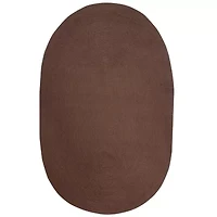 Better Trends Country Solid Braided Reversible Indoor Oval Area Rug