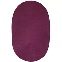 Better Trends Country Solid Braided Reversible Indoor Oval Area Rug