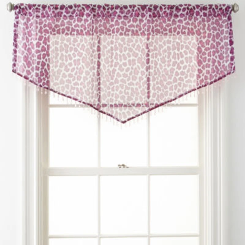 Home Expressions™ Purr Sheer Rod-Pocket Ascot Valance
