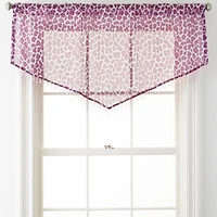 Home Expressions™ Purr Sheer Rod-Pocket Ascot Valance