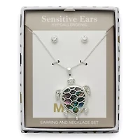 Mixit Womens Cubic Zirconia Hypoallergenic 2-pc. Jewelry Set