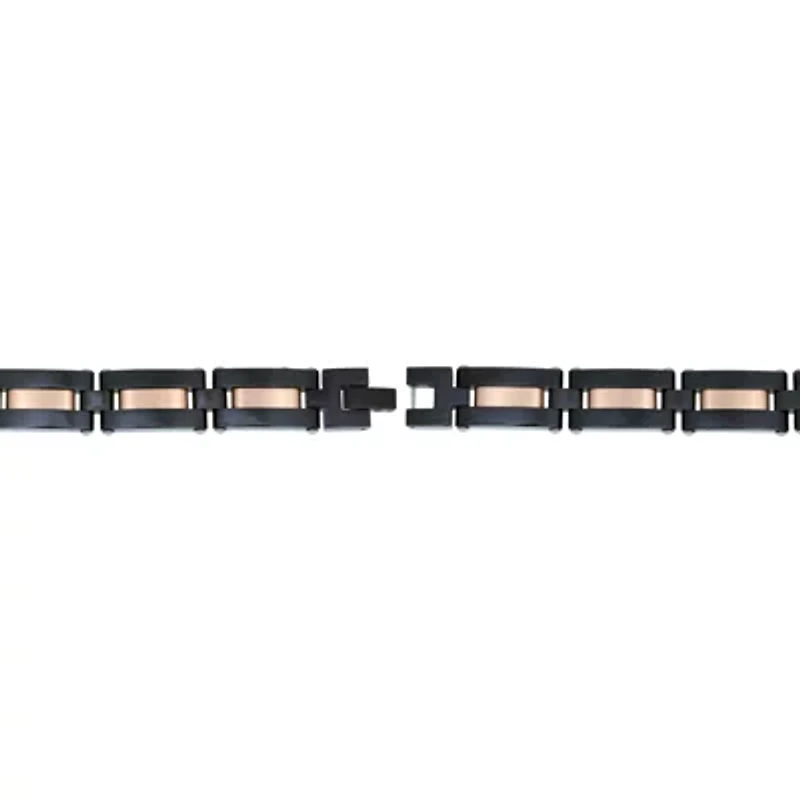 Stainless Steel 8 1/2 Inch Solid Link Bracelet