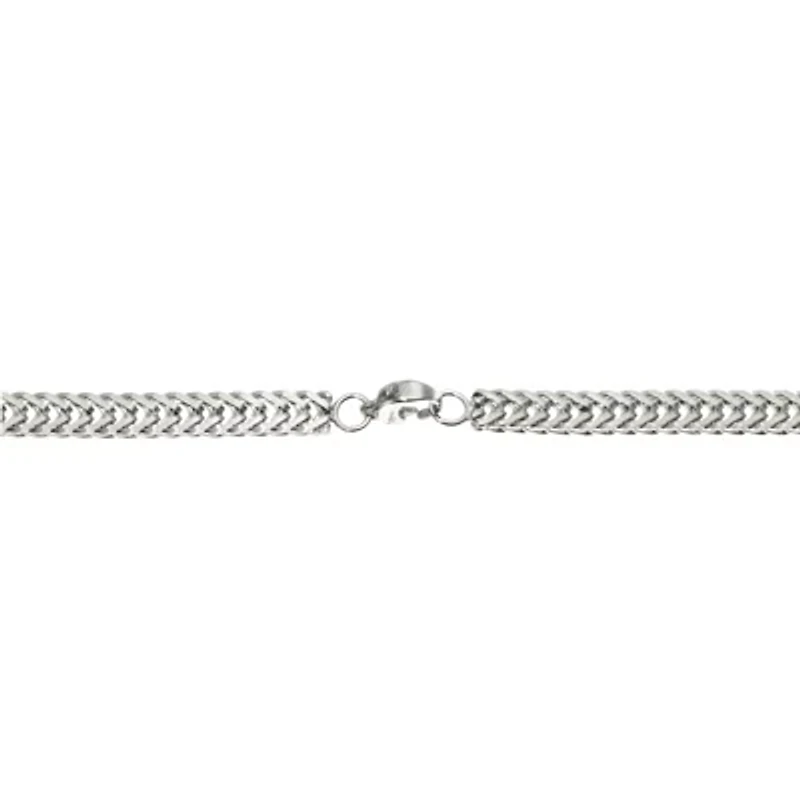 Mens Stainless Steel 8 1/2 Inch Solid Herringbone Chain Bracelet