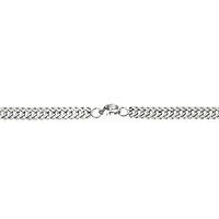 Mens Stainless Steel 8 1/2 Inch Solid Herringbone Chain Bracelet
