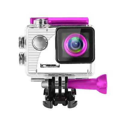 LINSAY® FUNNY KIDS Action Camera Sport Outdoor Activities HD Video and Photos Micro SD Card Slot up to 32GB