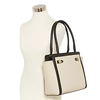 Liz Claiborne Tuxedo Tote Bag