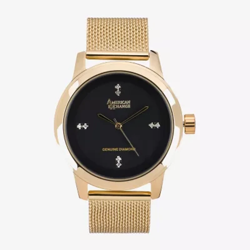 Womens Gold Tone Bracelet Watch 03515g-22-G27