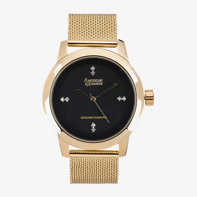 Womens Gold Tone Bracelet Watch 03515g-22-G27