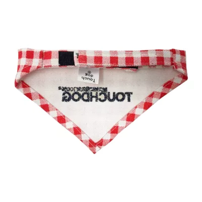 Touchdog Plaid Patterned Fashion Dog Collar