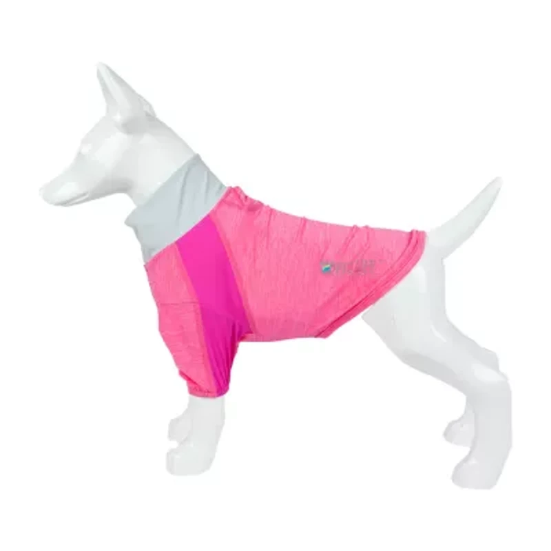 Pet Life ® Active 'Chewitt Wagassy' 4-Way Stretch Performance Long Sleeve Dog T-Shirt