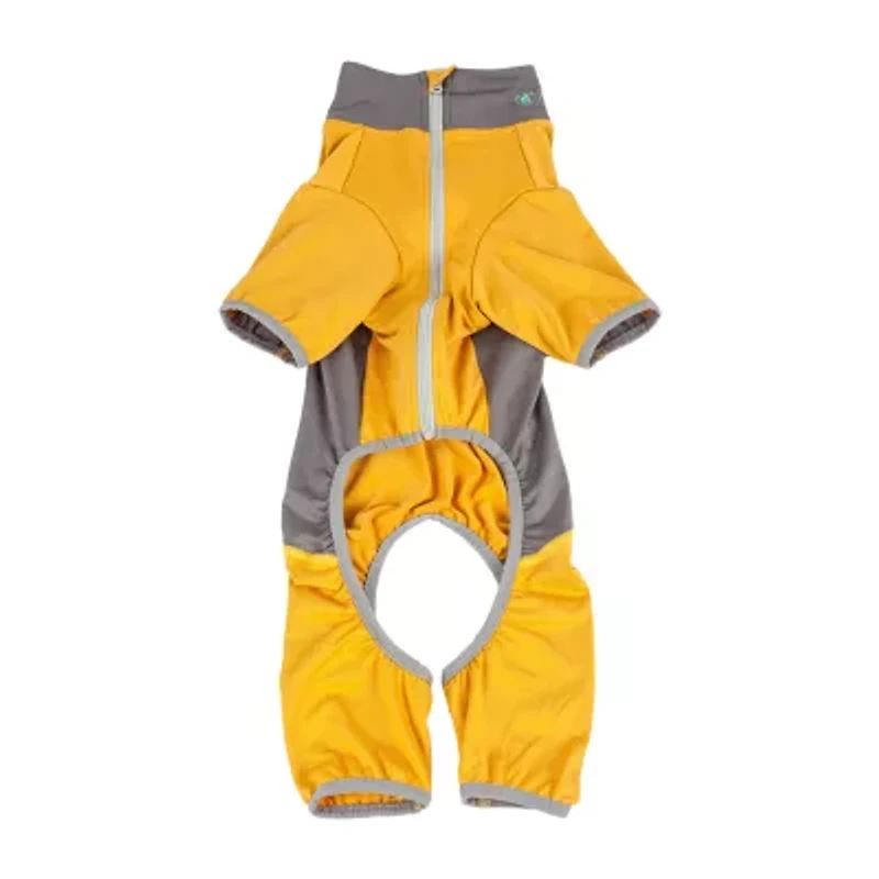 Pet Life ® Active 'Warm-Pup' Heathered Performance 4-Way Stretch Two-Toned Full Body Warm Up