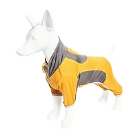 Pet Life ® Active 'Warm-Pup' Heathered Performance 4-Way Stretch Two-Toned Full Body Warm Up