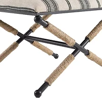 Arjean Living Room Collection Upholstered Footstool