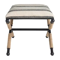 Arjean Living Room Collection Upholstered Footstool