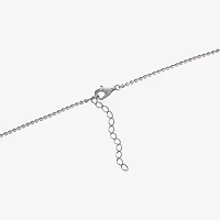 Womens Sterling Silver 16 Inch Name Necklace
