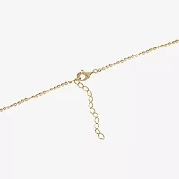 Womens 14K Gold Over Silver 16 Inch Name Necklace