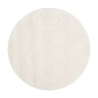Safavieh Milan Collection Harper Solid Shag Indoor Round Area Rug