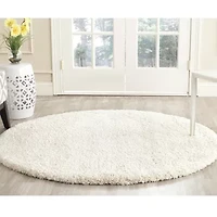Safavieh Milan Collection Harper Solid Shag Indoor Round Area Rug