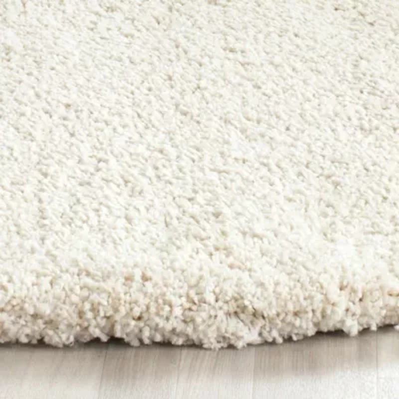 Safavieh Milan Collection Harper Solid Shag Indoor Round Area Rug
