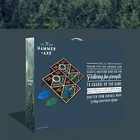 Hammer + Axe Vintage Tipsy Toss Drinking Game, Premium Wood Cornhole With 8 Bean Bags and Carrying Handles