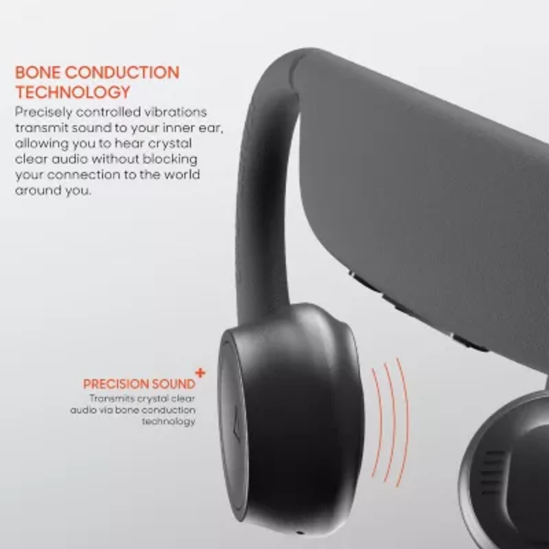 Sharper Image Soundhaven Bone Conduction Wireless Headphones