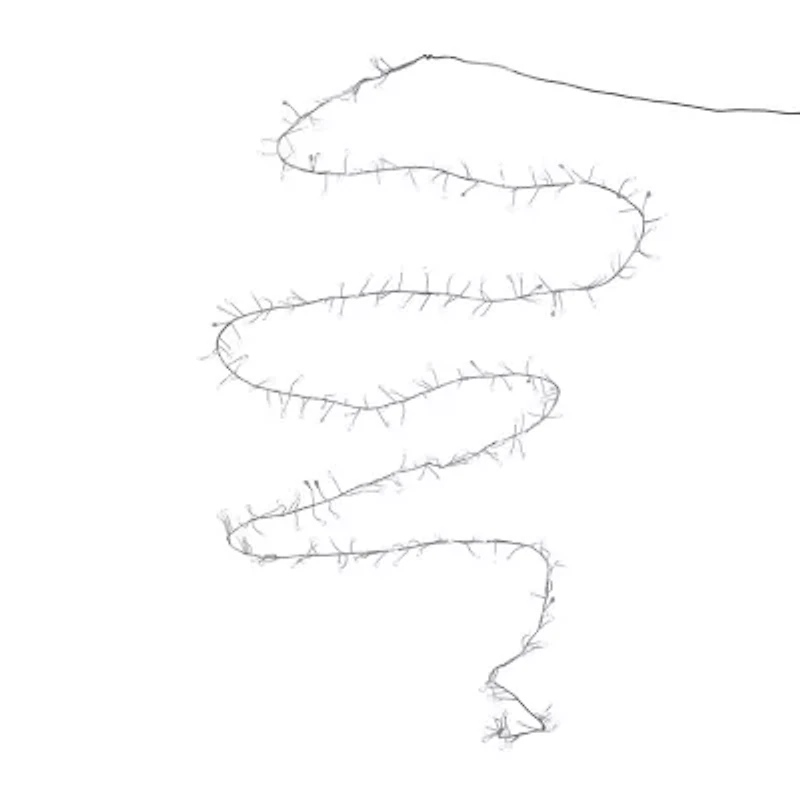 Kurt Adler 300-Light Cluster Garland Cool White LED Twinkle Lights