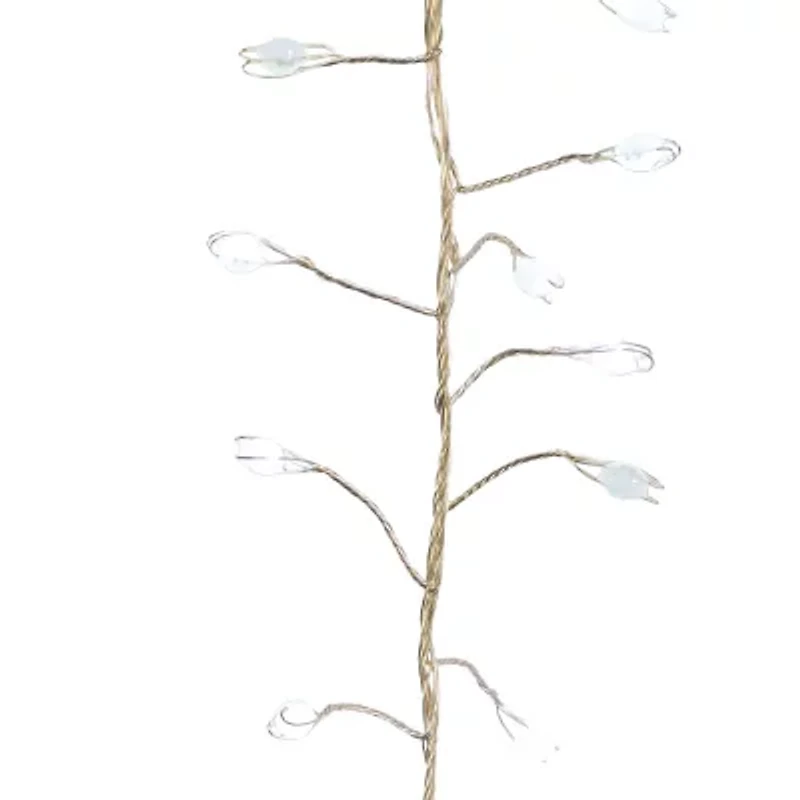 Kurt Adler 300-Light Cluster Garland Cool White LED Twinkle Lights