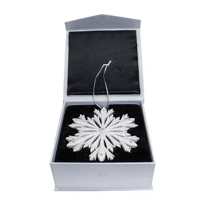 Kurt Adler 4-Inch Elegant Snowflake Ornament with Swarovski Elements
