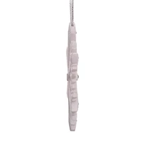 Kurt Adler 4-Inch Elegant Snowflake Ornament with Swarovski Elements