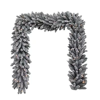 Kurt Adler 9-Foot Battery-Operated Warm White LED Vail Pine Garland