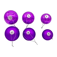 Kurt Adler 60-80MM Shiny and Matte Purple Balls 20 Piece Set